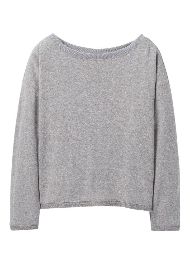 Cozy Up Polmdale Top - Womens - heather grey 1