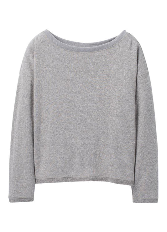 Cozy Up Polmdale Top - Womens - heather grey 1