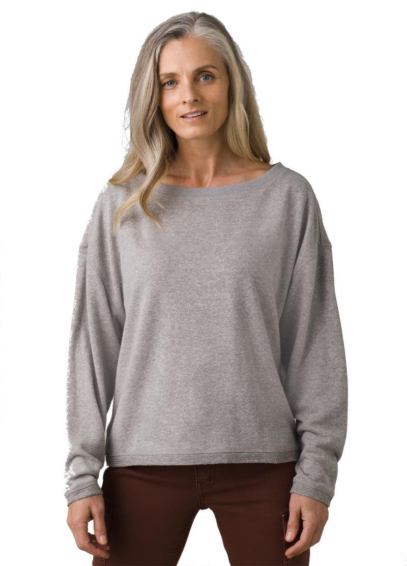 Cozy Up Polmdale Top - Womens - heather grey 1
