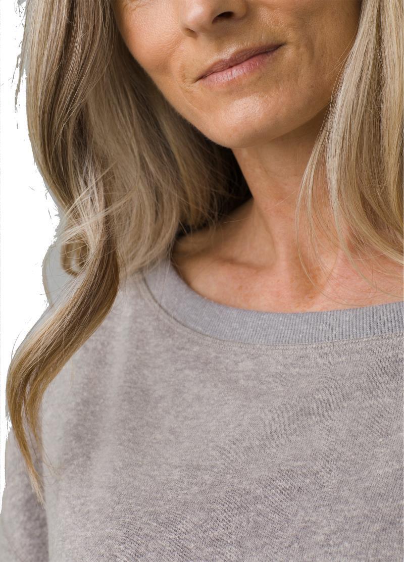 Cozy Up Polmdale Top - Womens - heather grey 1