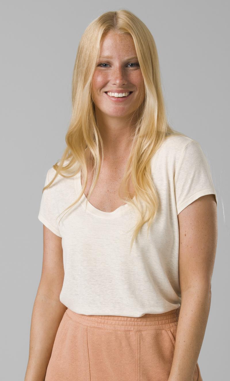 Cozy Up Scoop Neck Tee - Womens - Canvas Heather 2