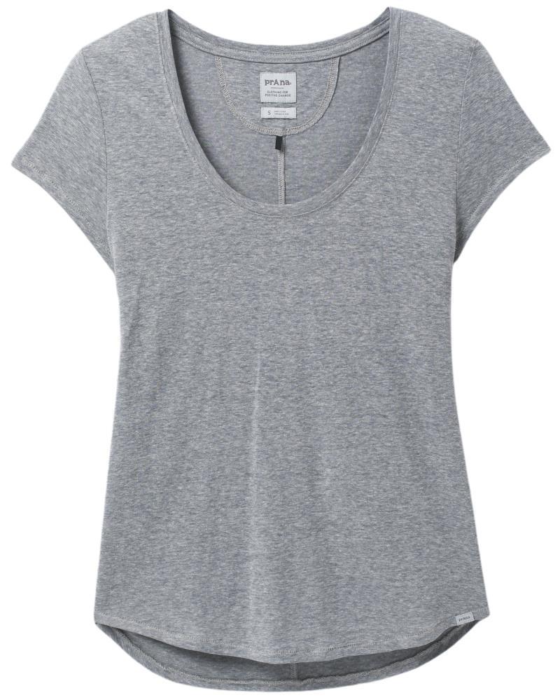 Cozy Up Scoop Neck Tee - Womens - Heather Grey 1