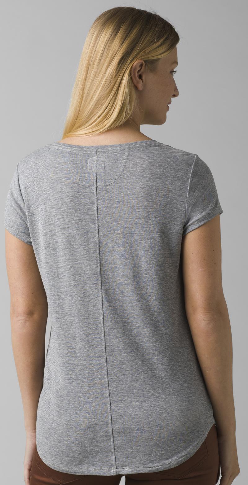 Cozy Up Scoop Neck Tee - Womens - Heather Grey 3