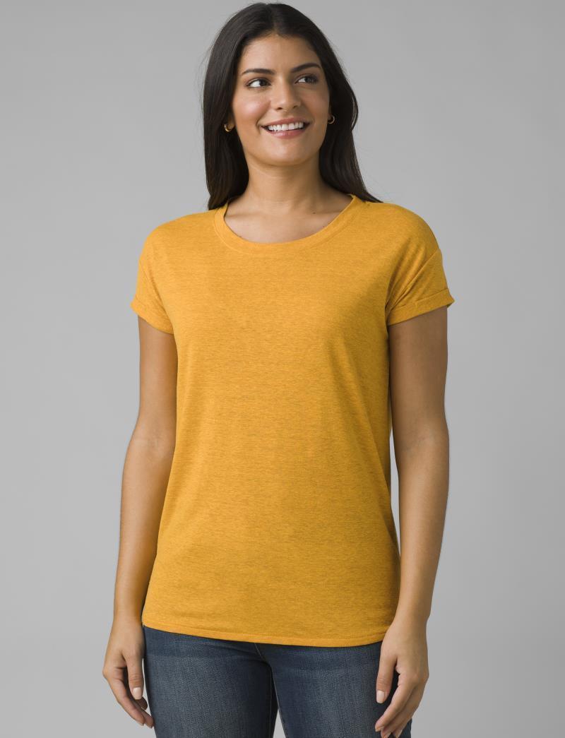 Cozy Up T-Shirt - Womens - Golden Hour Heather 2