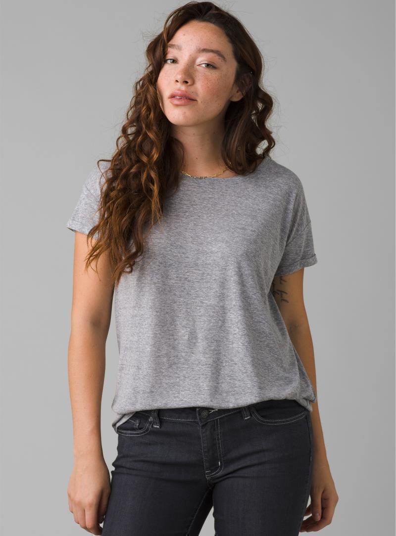 Cozy Up T-Shirt - Womens - Heather Grey 2