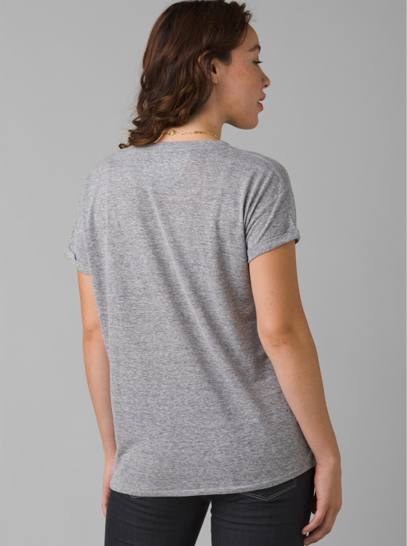 Cozy Up T-Shirt - Womens - Heather Grey 3