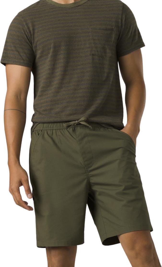 Double Peak E-Waist Shorts, 8" Inseam - Mens - cargo green 1