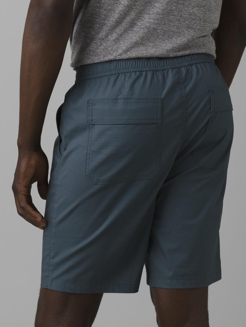 Double Peak E-Waist Shorts, 8" Inseam - Mens - grey blue 1