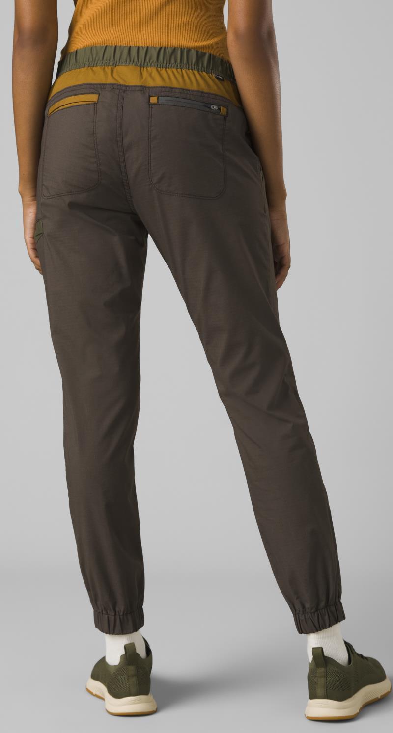 Double Peak Joggers - Womens - black olive block 1
