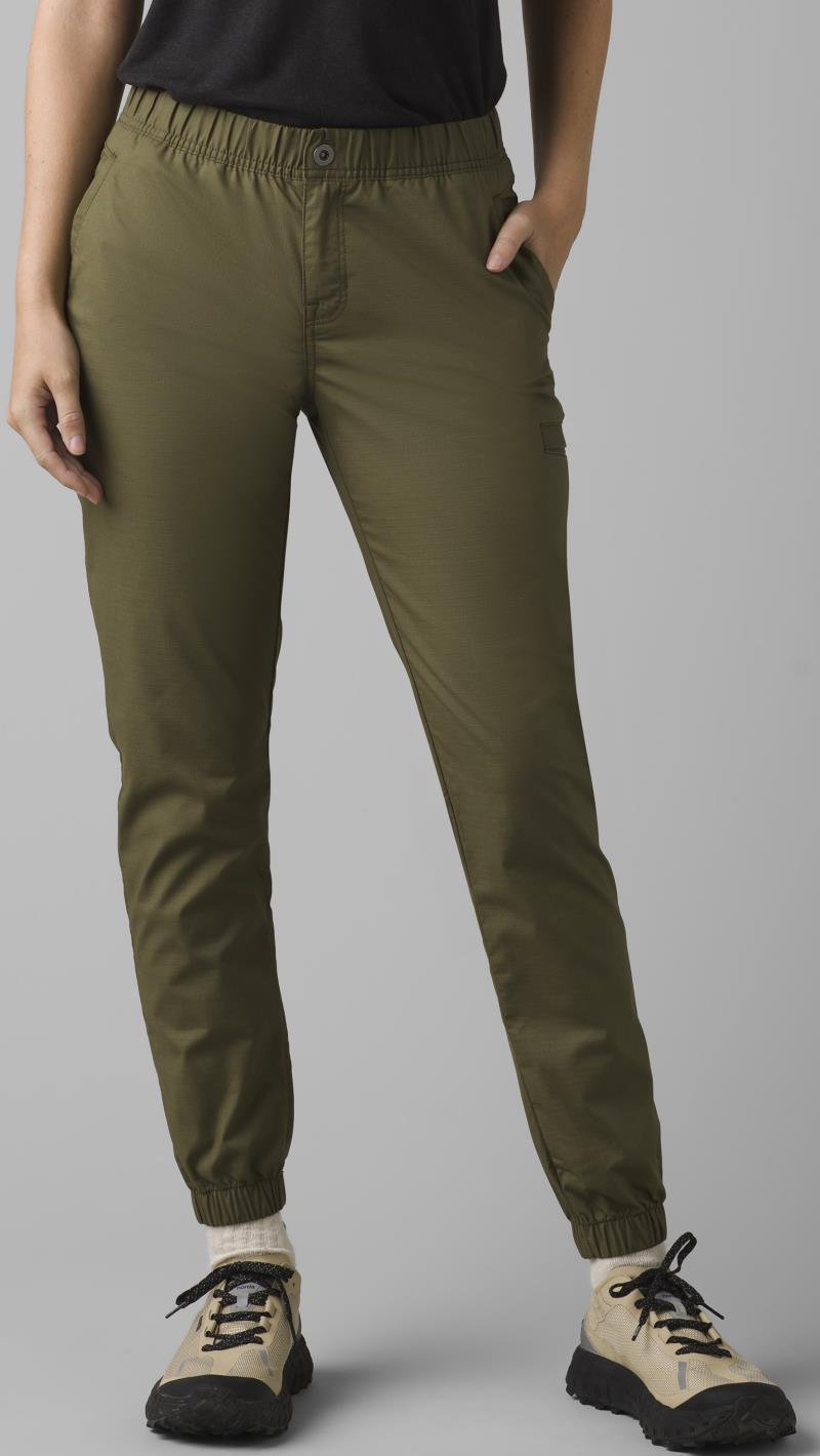 Double Peak Joggers - Womens - cargo green 1