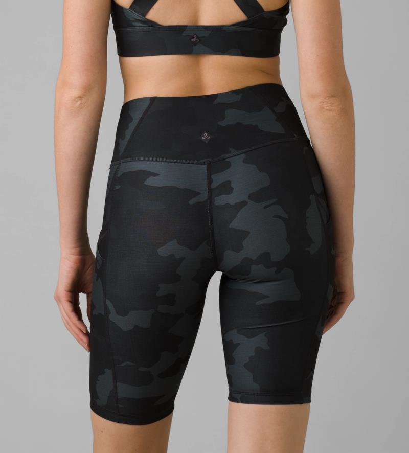 Electa Shorts II, 10" Inseam - Womens - Black Camo 3