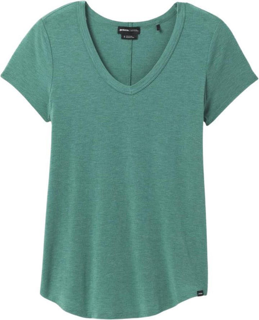 Foundation 365 V-Neck Top Plus - Womens - Cove Heather 1