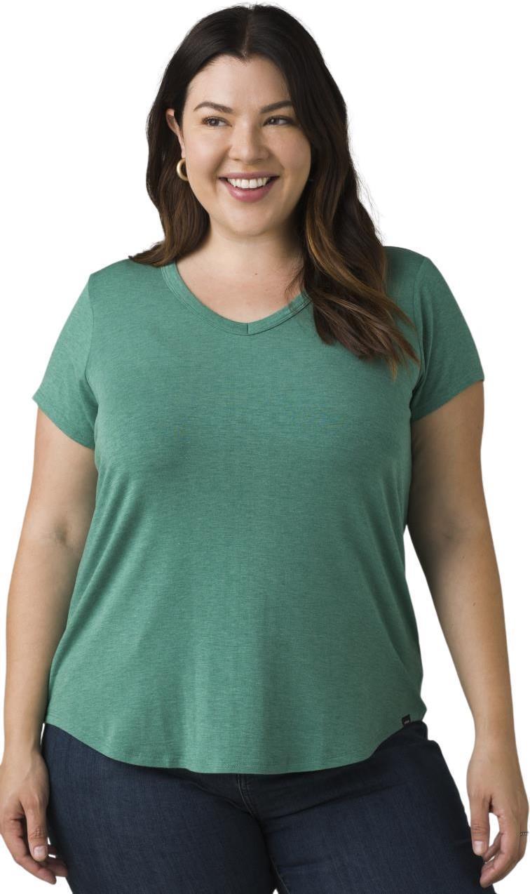 Foundation 365 V-Neck Top Plus - Womens - Cove Heather 2