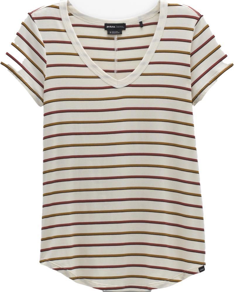 Foundation 365 V-Neck Top - Womens - Canvas Stripe 1