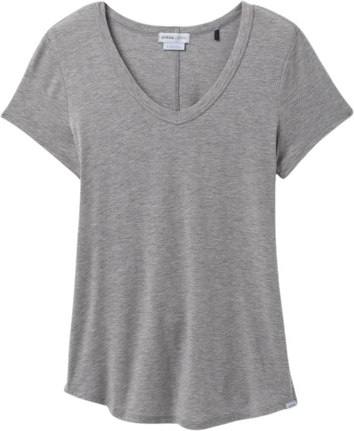 Foundation 365 V-Neck Top - Womens - Heather Grey 1