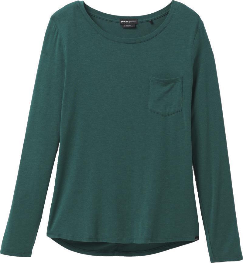 Foundation LS Crew - Womens - Deep Pine Heather 1