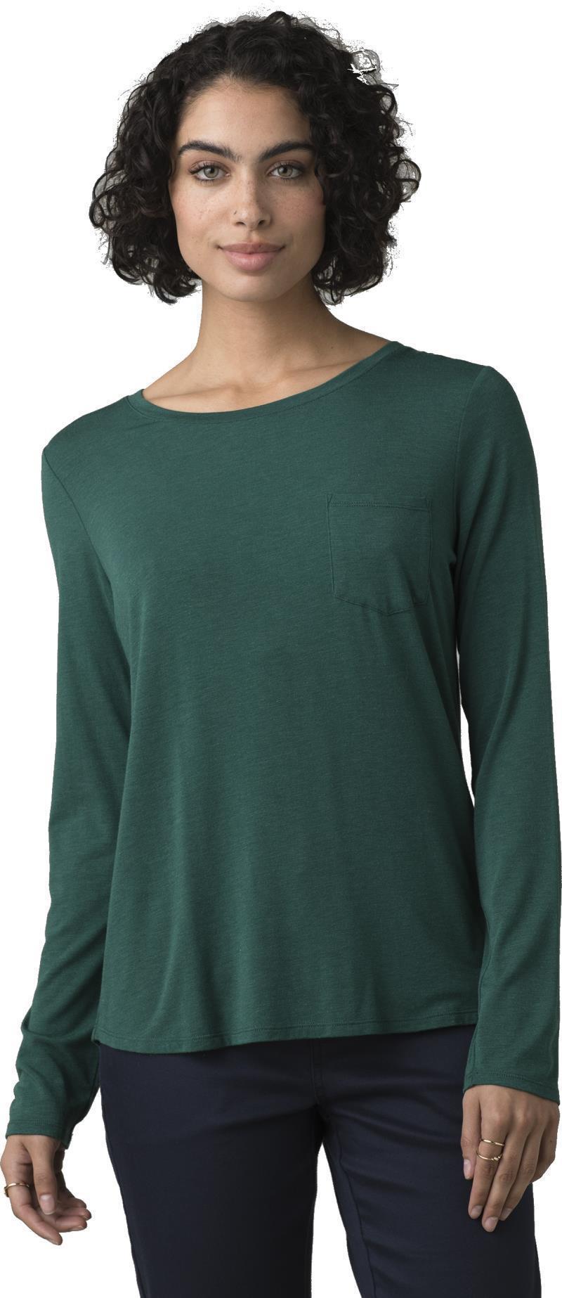 Foundation LS Crew - Womens - Deep Pine Heather 2