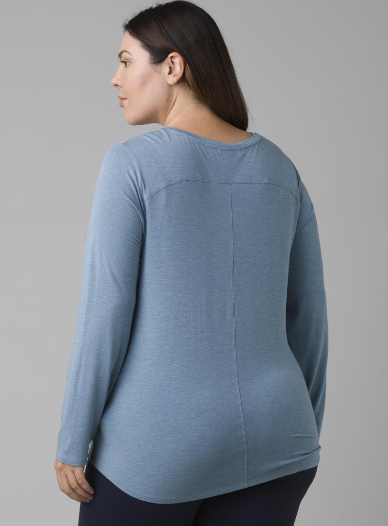 Foundation LS Plus - Womens - Sea Mist Heather 3