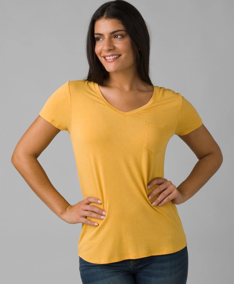 Foundation SS V-Neck - Womens - Birch Heather 2