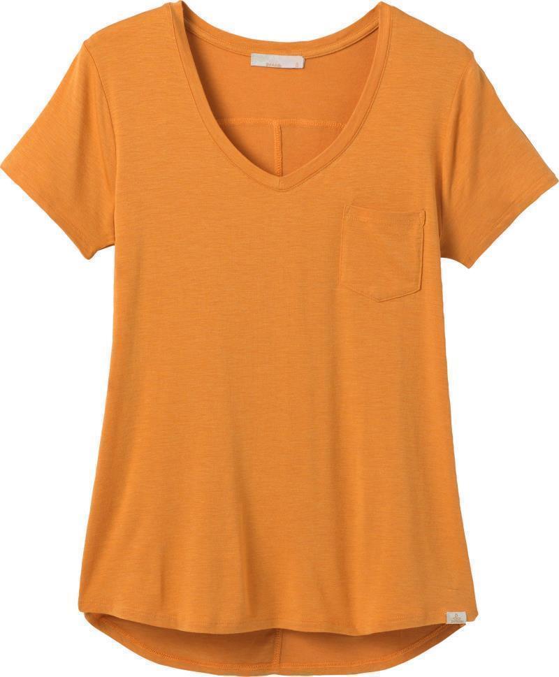 Foundation SS V-Neck - Womens - Butterscotch Heather 1