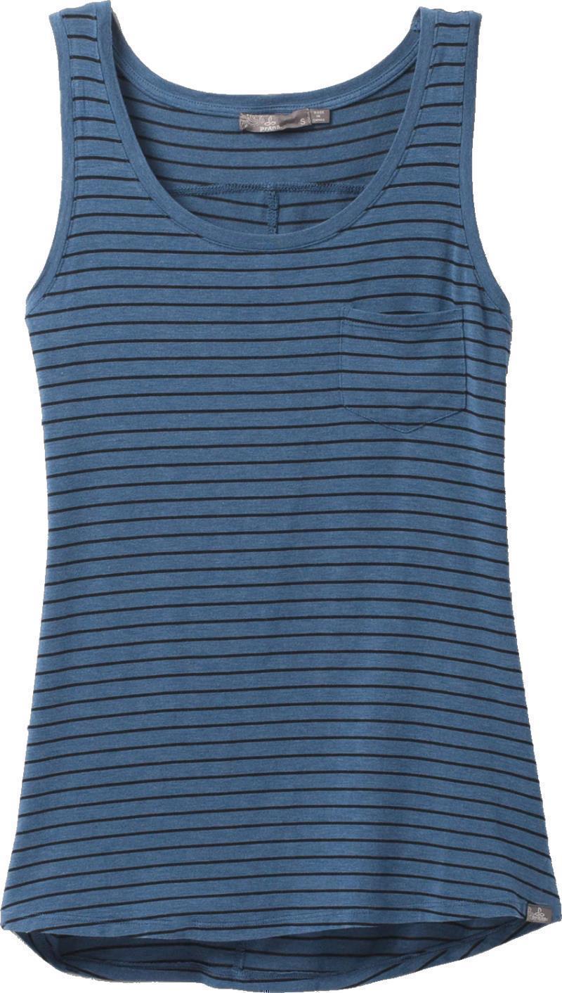 Foundation Scoop Neck Tank - Womens - Admiral Heather Stripe 1