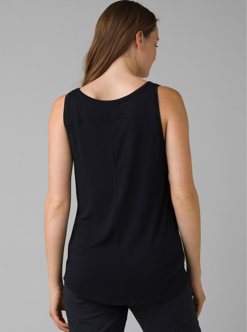 Foundation Scoop Neck Tank - Womens - Black 3