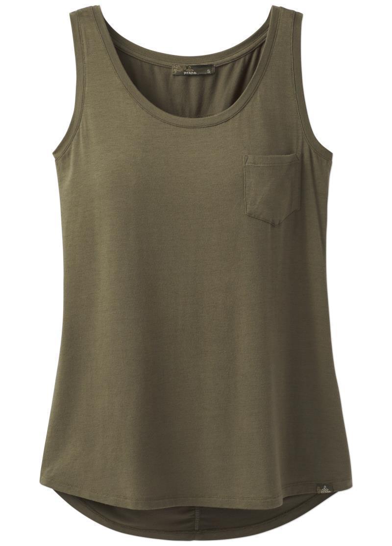 Foundation Scoop Neck Tank - Womens - Cargo Green 1