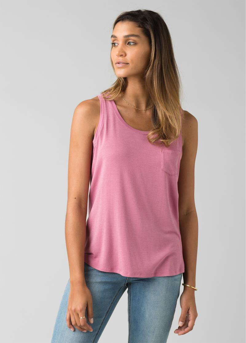 Foundation Scoop Neck Tank - Womens - Cassis Heather 2