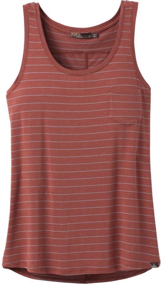 Foundation Scoop Neck Tank - Womens - Chai Heather Stripe 1