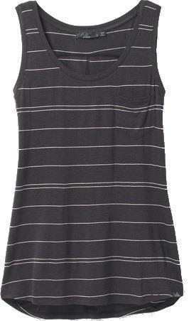 Foundation Scoop Neck Tank - Womens - Charcoal Heather Stripe 1