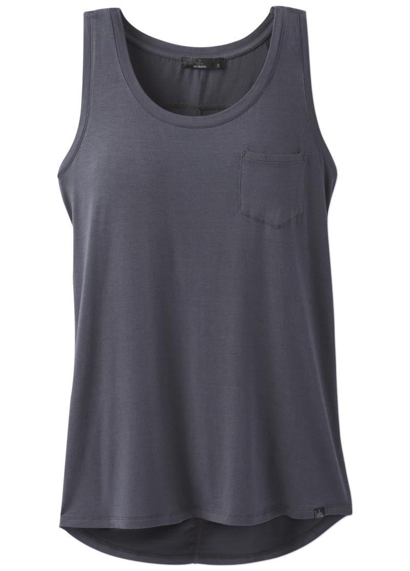 Foundation Scoop Neck Tank - Womens - Coal 1