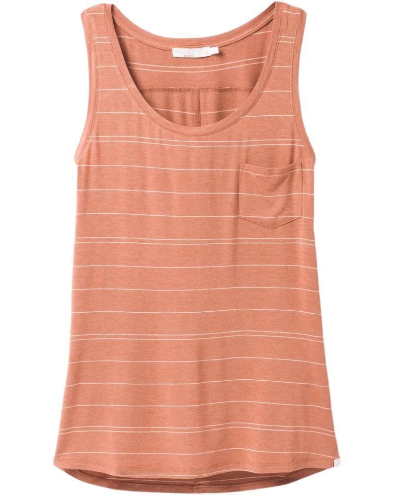 Foundation Scoop Neck Tank - Womens - Copper Heather Stripe 1