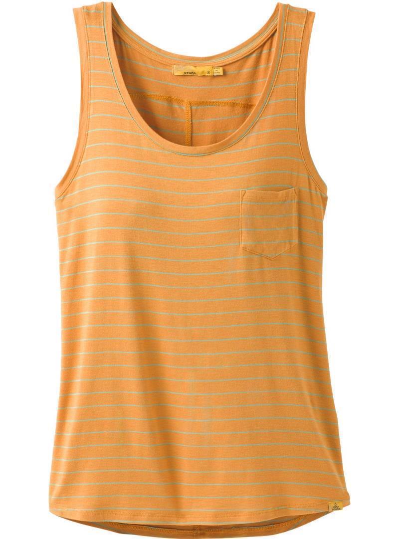 Foundation Scoop Neck Tank - Womens - Curry Heather Stripe 1
