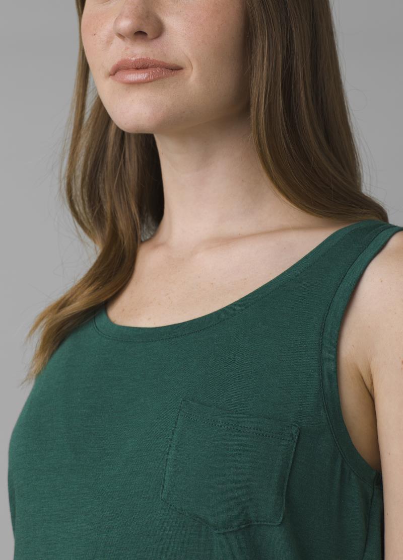 Foundation Scoop Neck Tank - Womens - Deep Pine Heather 4
