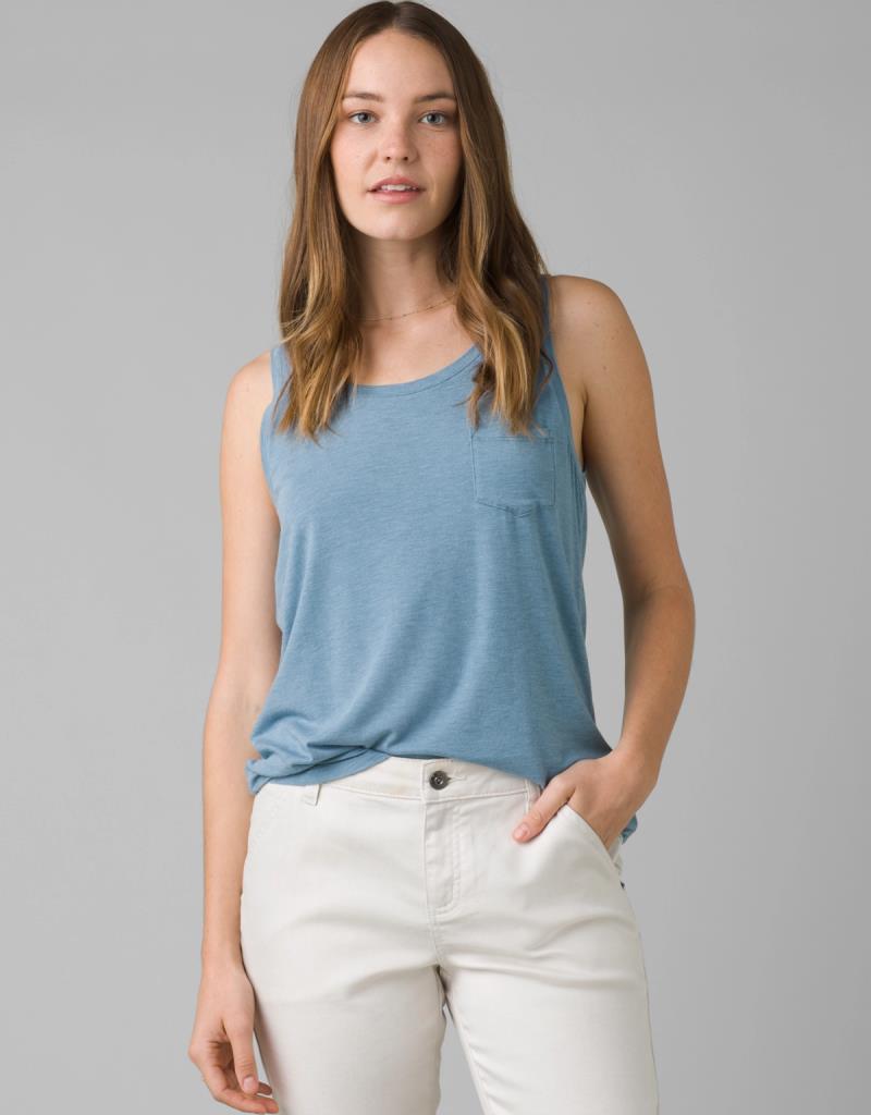 Foundation Scoop Neck Tank - Womens - Sea Mist Heather 2