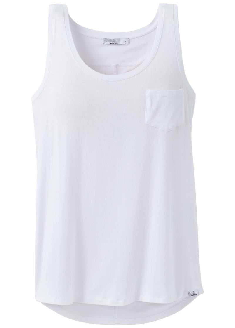 Foundation Scoop Neck Tank - Womens - White 1