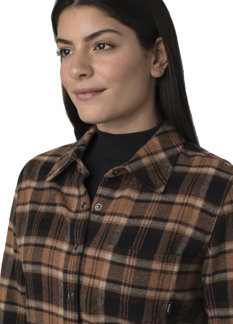 Golden Canyon Flannel - Womens - Sepia 4