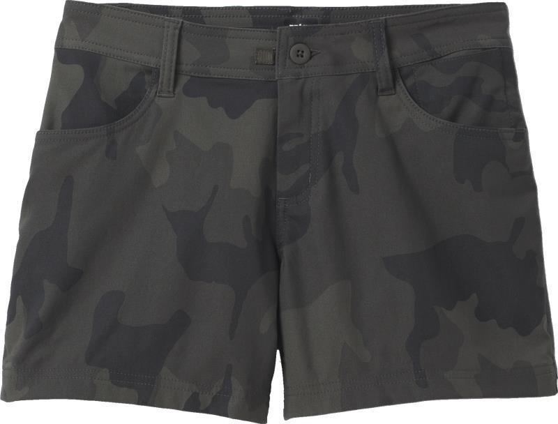 Halle Shorts II, 7" Inseam - Womens - Charcoal Camo 1