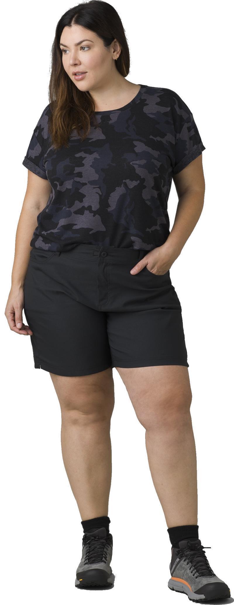 Halle Shorts Plus II, 7" Inseam - Womens - Black 3