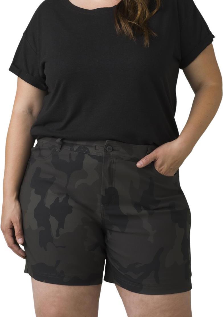 Halle Shorts Plus II, 7" Inseam - Womens - Charcoal Camo 2