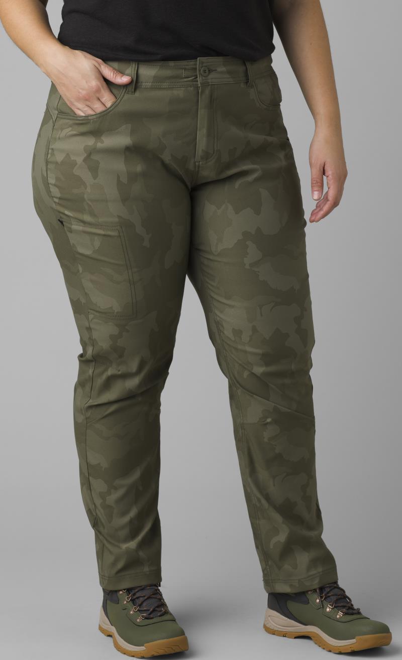 Halle Straight Pants Plus II, Reg - Womens - sage camo 1