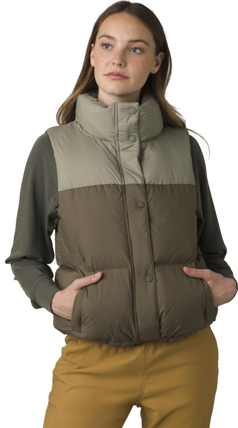 Hellebore Vest - Womens - Sage Colorblock 1