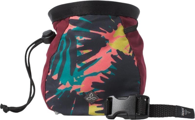 Large Chalk Bag with Belt - Womens - Maroon Jungle 1