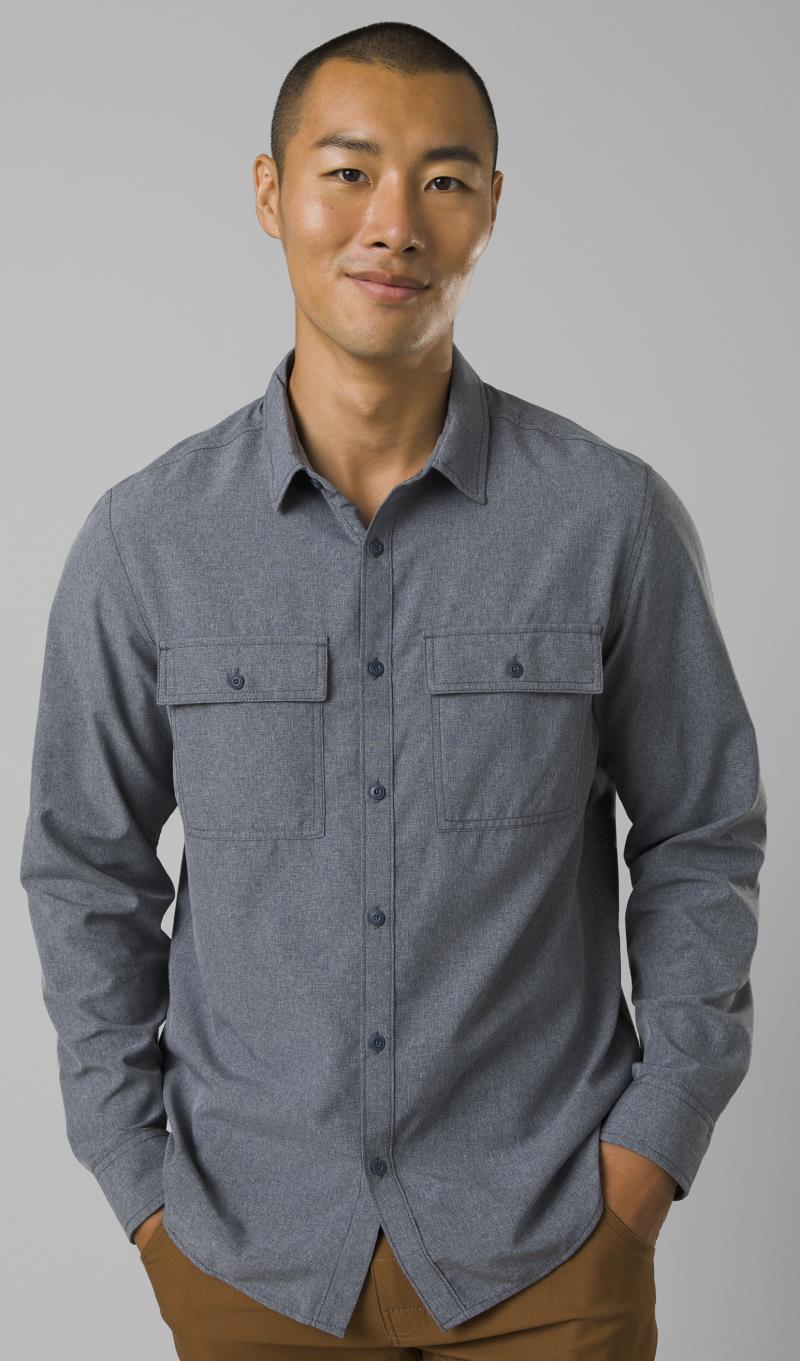 Lost Sol LS Shirt - Slim - Mens - Nautical Heather 2