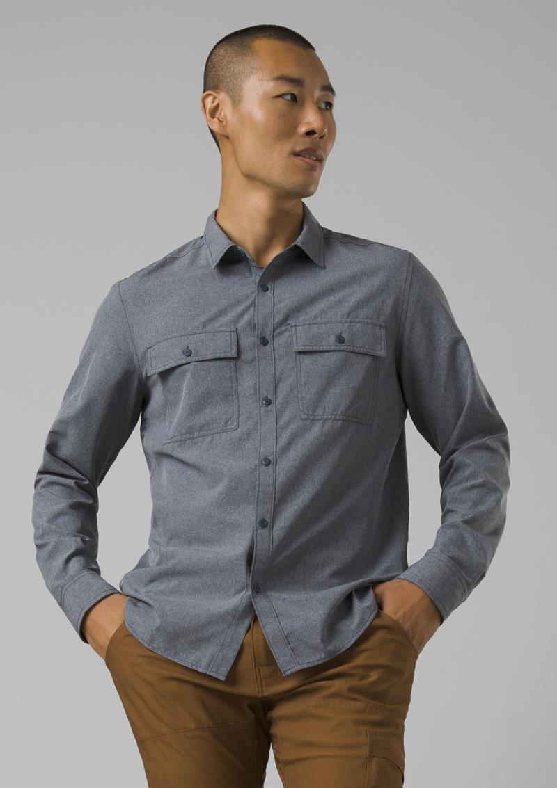 Lost Sol LS Shirt - Slim - Mens - Nautical Heather 4