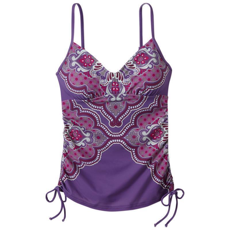 Moorea Tankini - Womens - Dusted Peri Jasmine 1