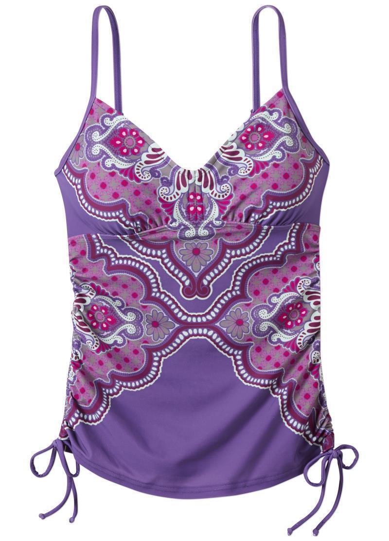 Moorea Tankini - Womens - Dusted Peri Jasmine 2