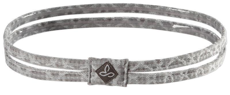 Printed Double Headband - Womens - Silver Jacquard 1
