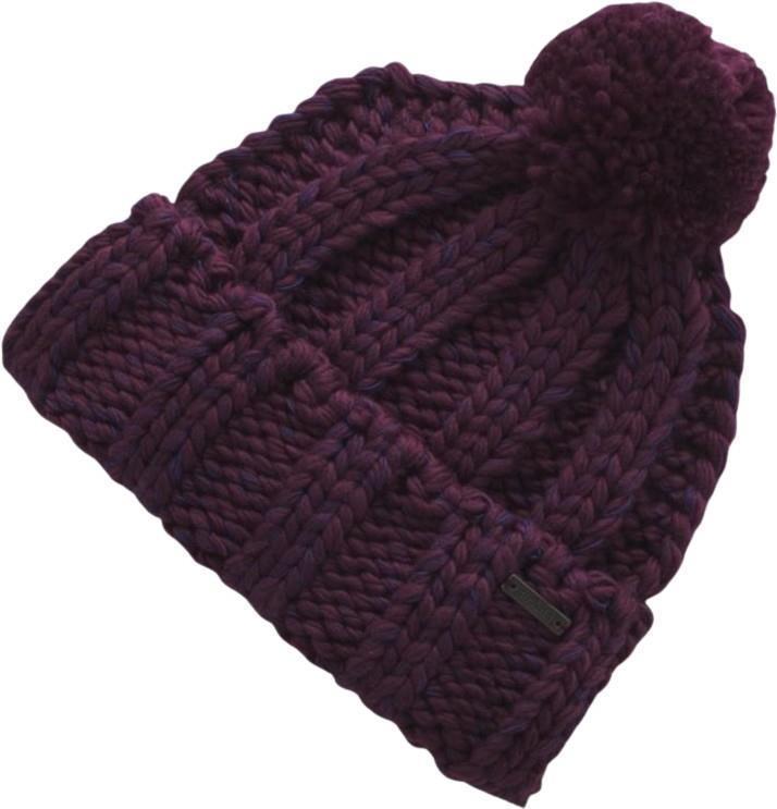 Snow Crystal Beanie - Mulberry 1