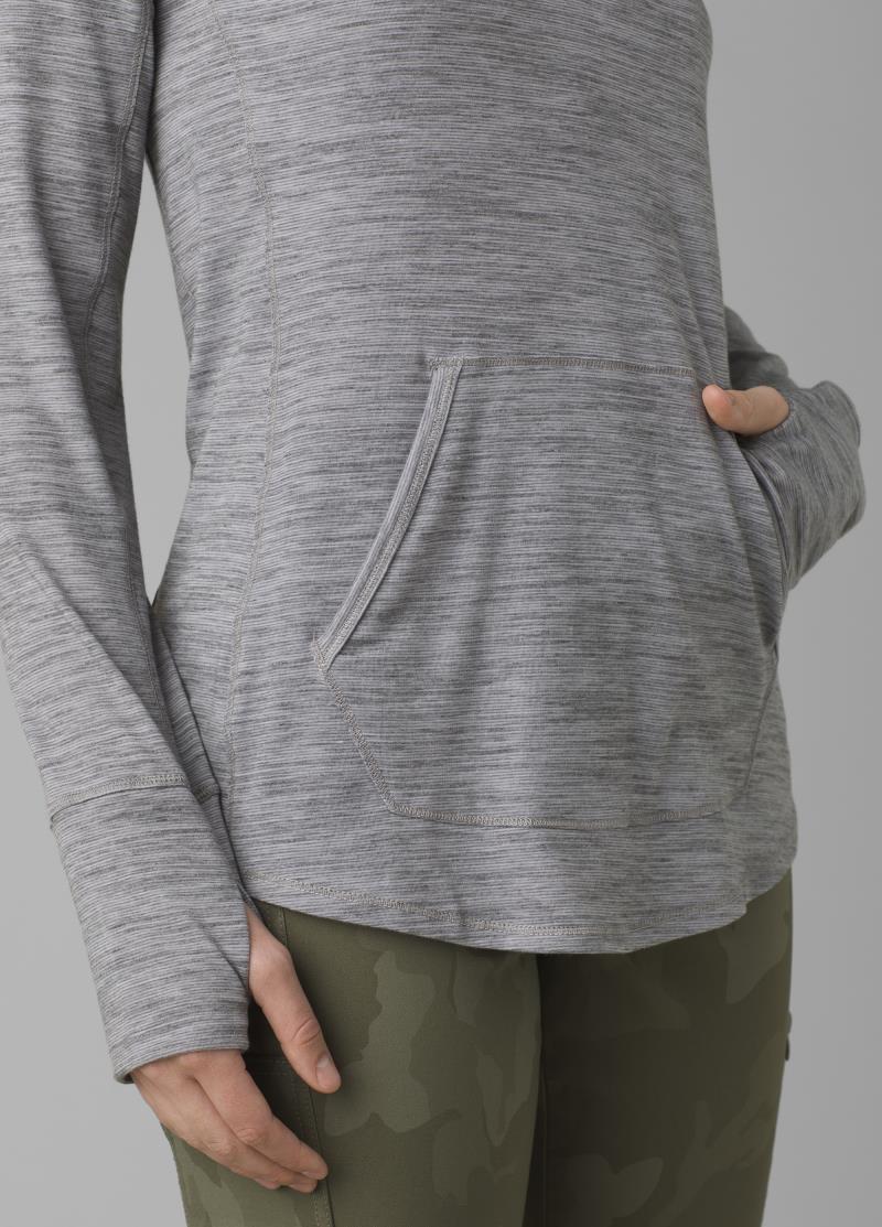 Sol Protect Hoodie - Womens - Heather Grey 5